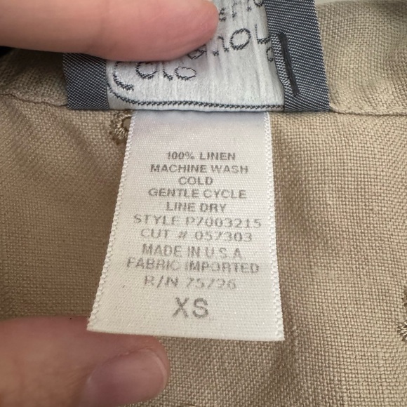 Vintage Cottagecore 100% Linen Carol Anderson dress - Picture 5 of 6